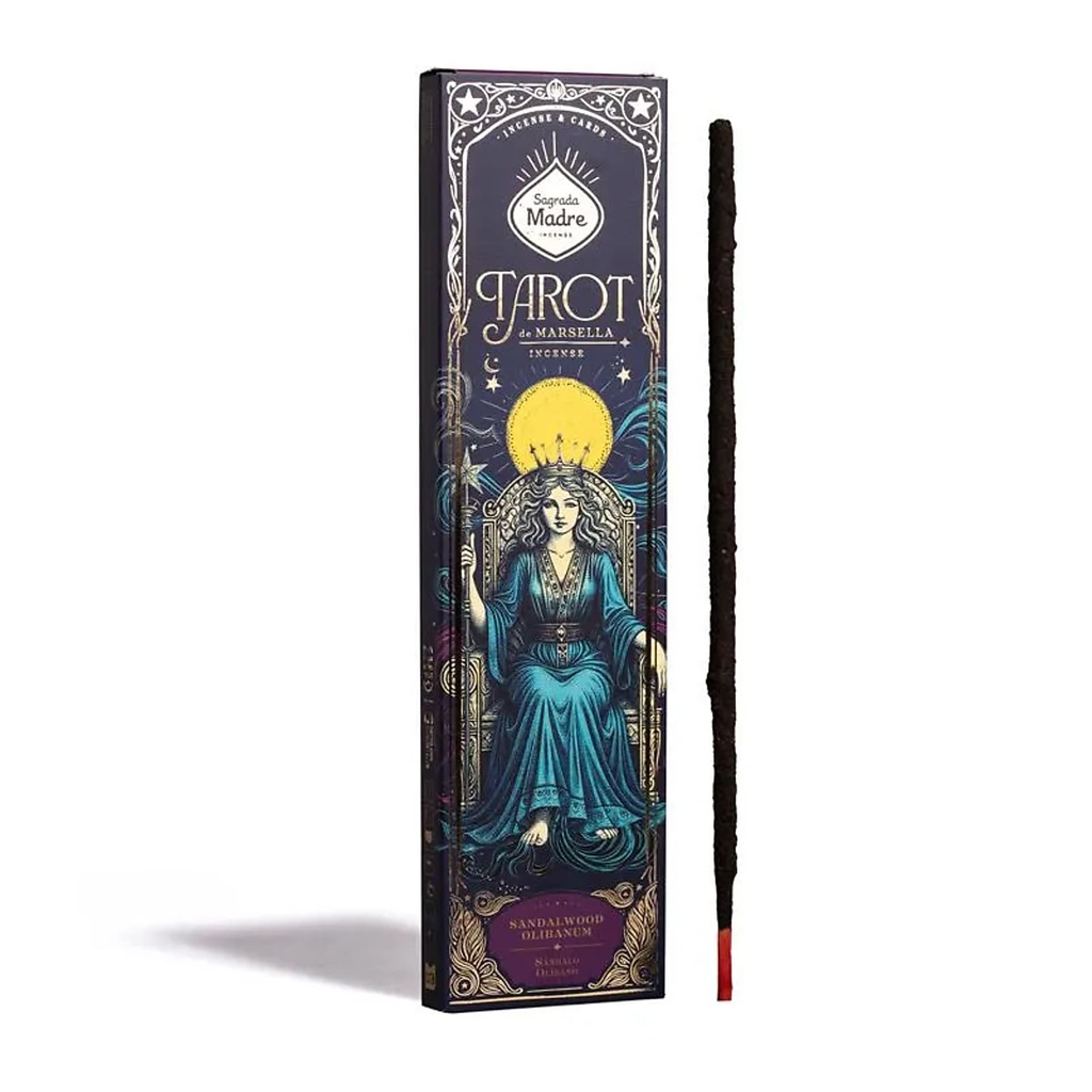 Sagrada Madre Encens naturel Tarot de Marseille Bois de santal Frankincense -- ±24g