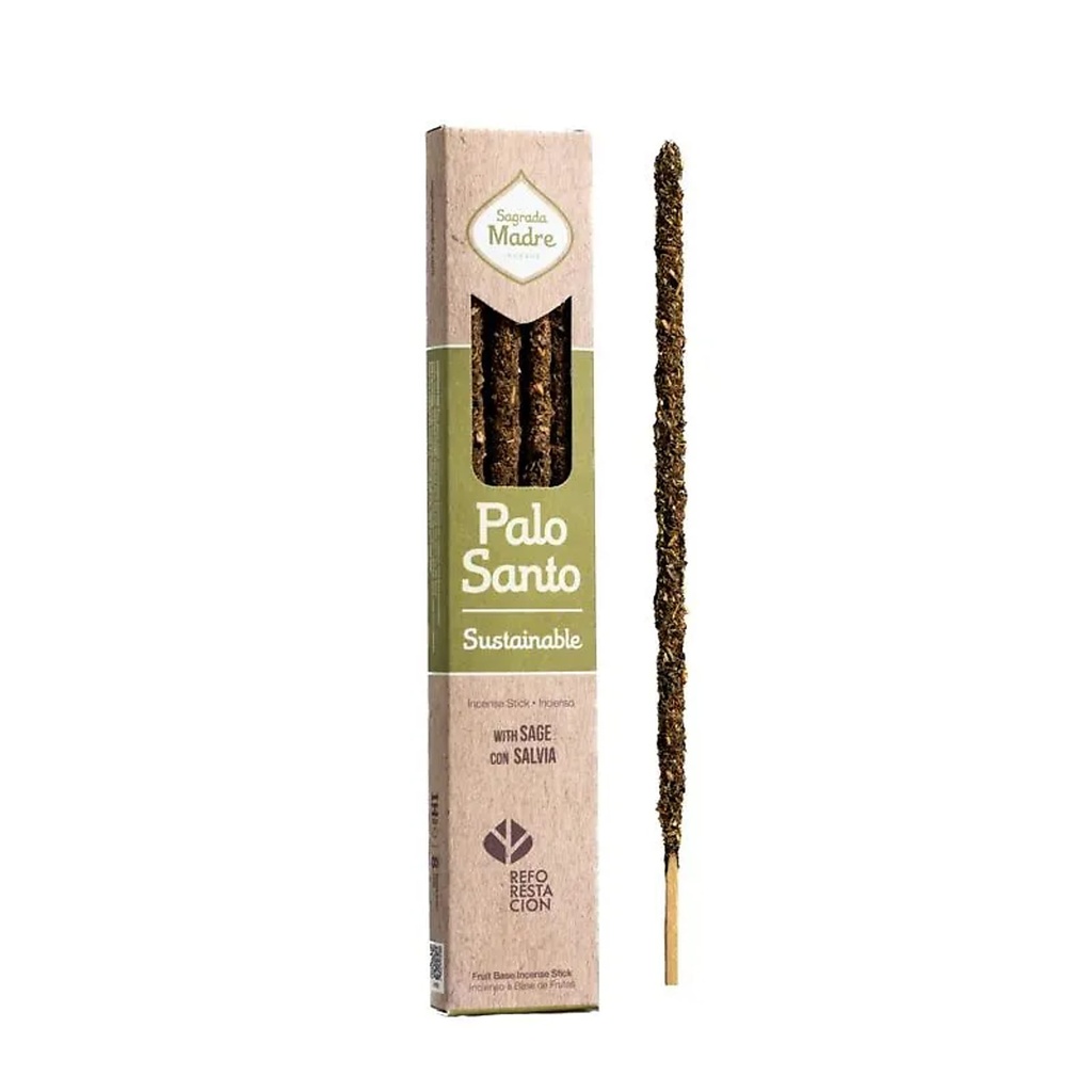 Sagrada Madre Encens naturel Palo Santo & Sauge blanche -- ±30g
