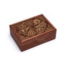 Boite à tarots en bois 7 Chakras | 17.5x13x6.5 cm
