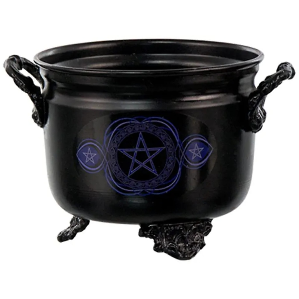 Chaudron avec Pentacle bleu | 10x8 cm