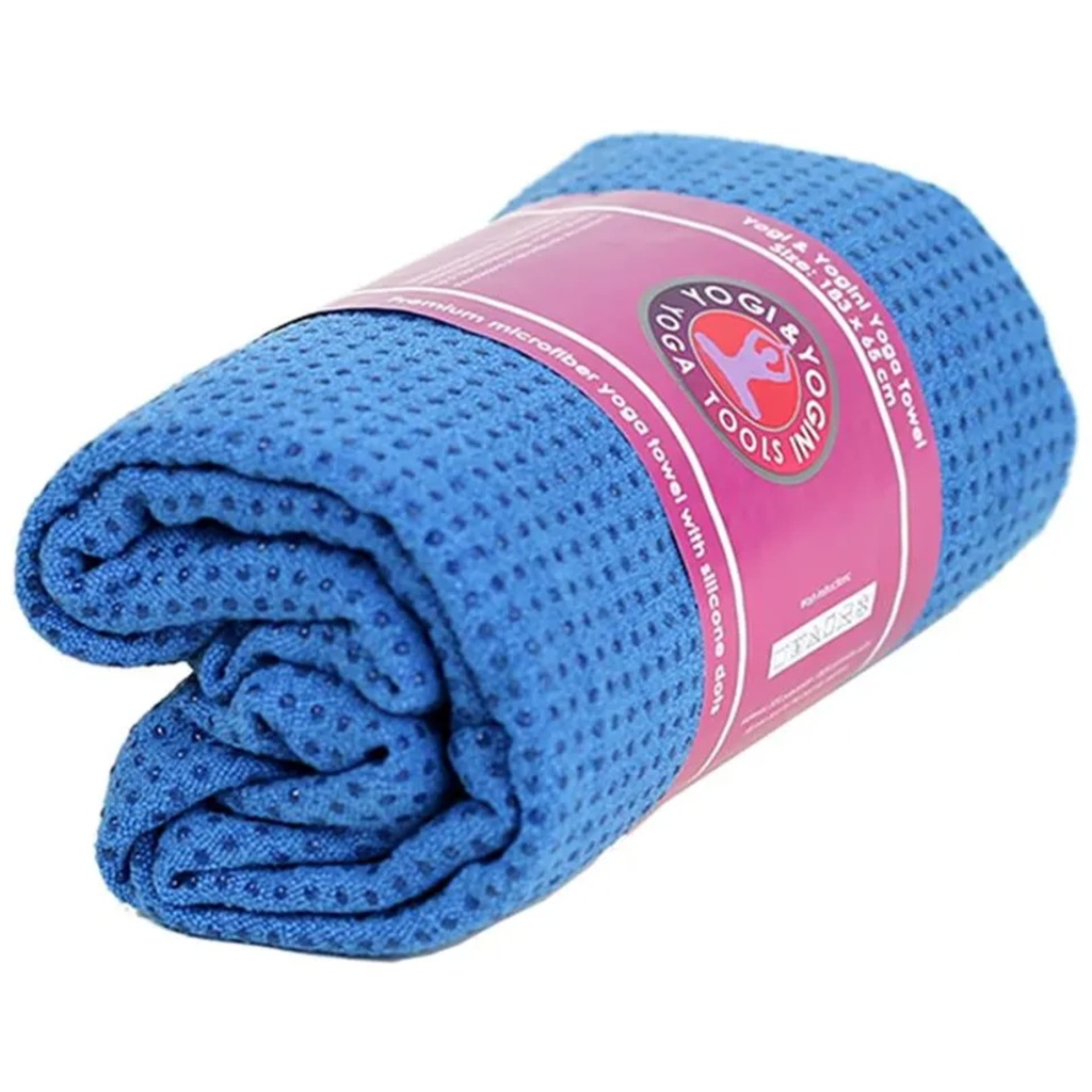 Toile yoga Silic. antidérapant bleue -- 500 g; 183x65 cm