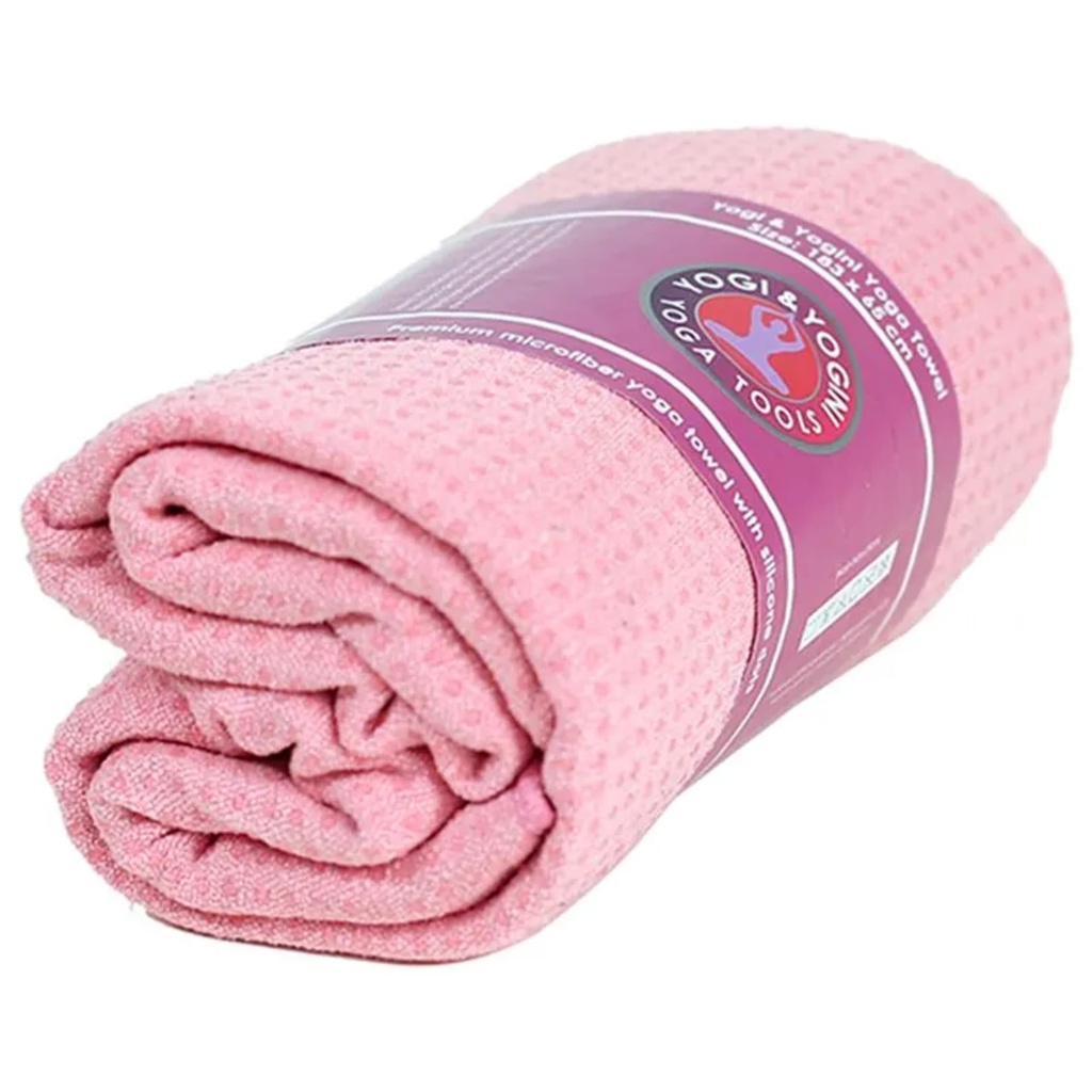 Yoga toile silic. antidérapante rose -- 500 g; 183x65 cm