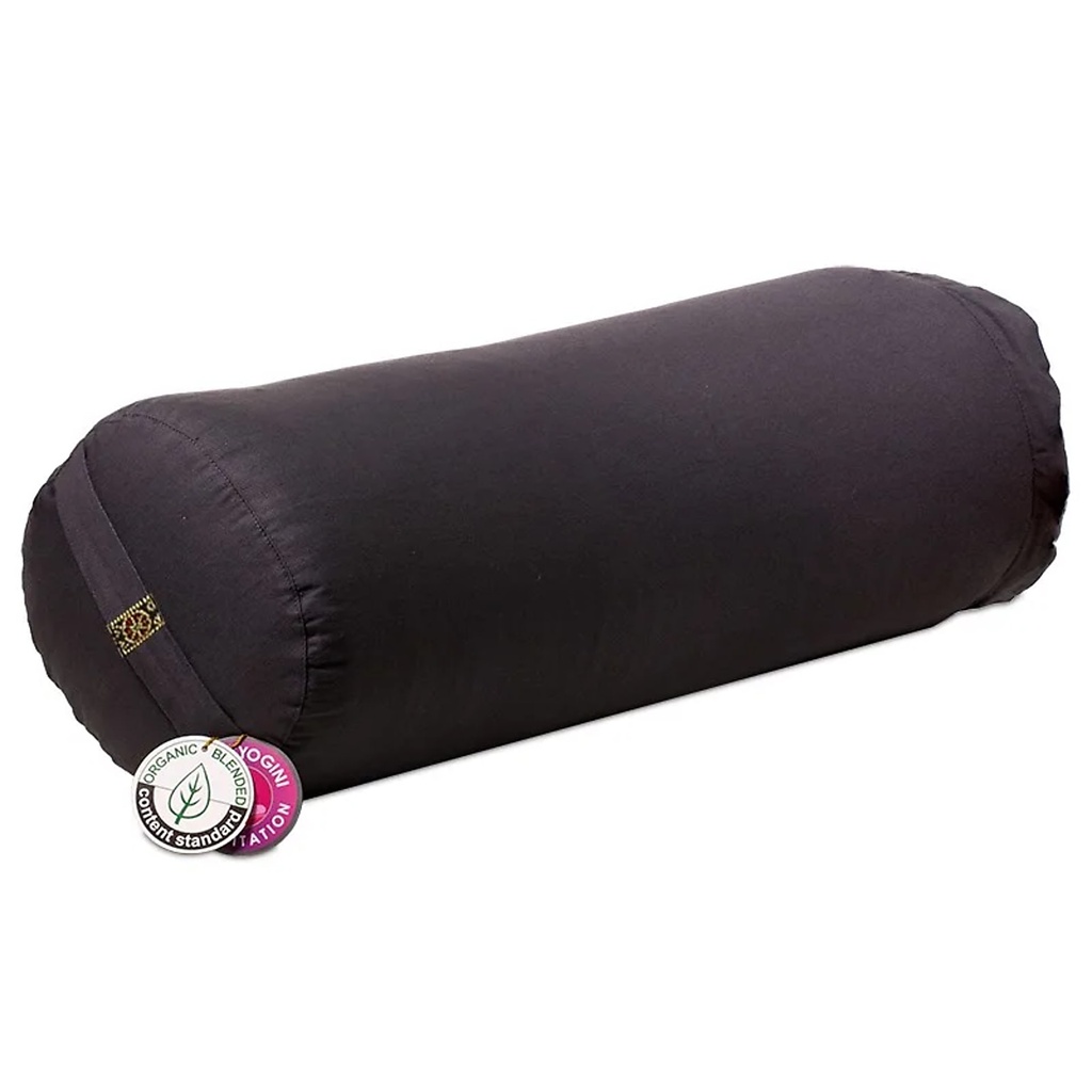 Bolster Yoga anthracite coton BIO (OCS) | 60x16cm; ±2300 g