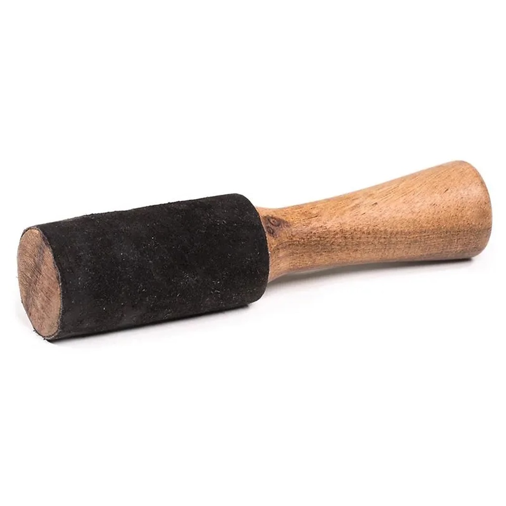 Bâton bol chantant peau chamois noir |  ±95 g; ±17x3.5 cm