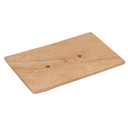 Porte-savon en grès beige | 330 g; 14x9x2 cm