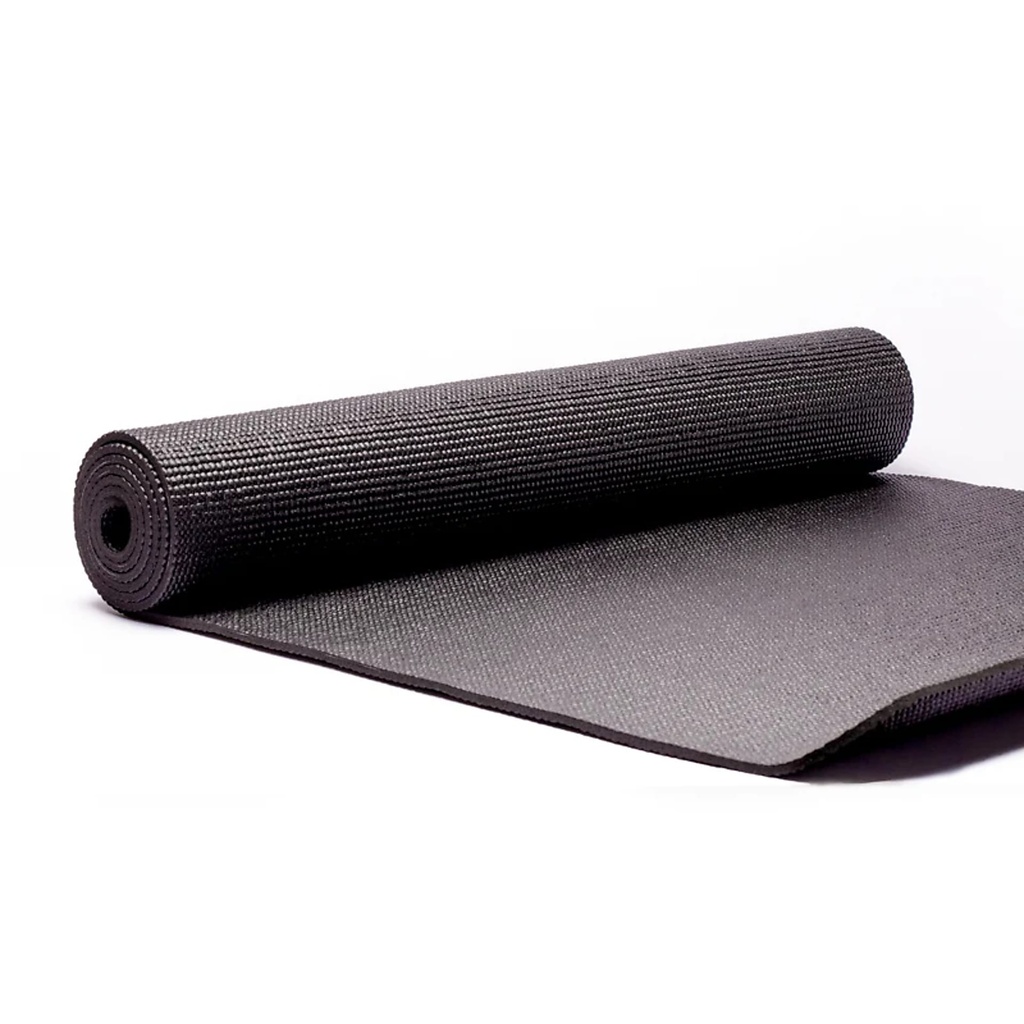 Tapis Yoga PVC Yogi & Yogini noir | 1200g; 61x183x0.5 cm