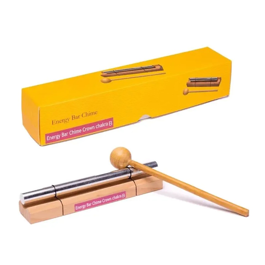 [8719075395264] Barre musicale carillon thérapeutique 7° Chakra note SI |16.3 cm