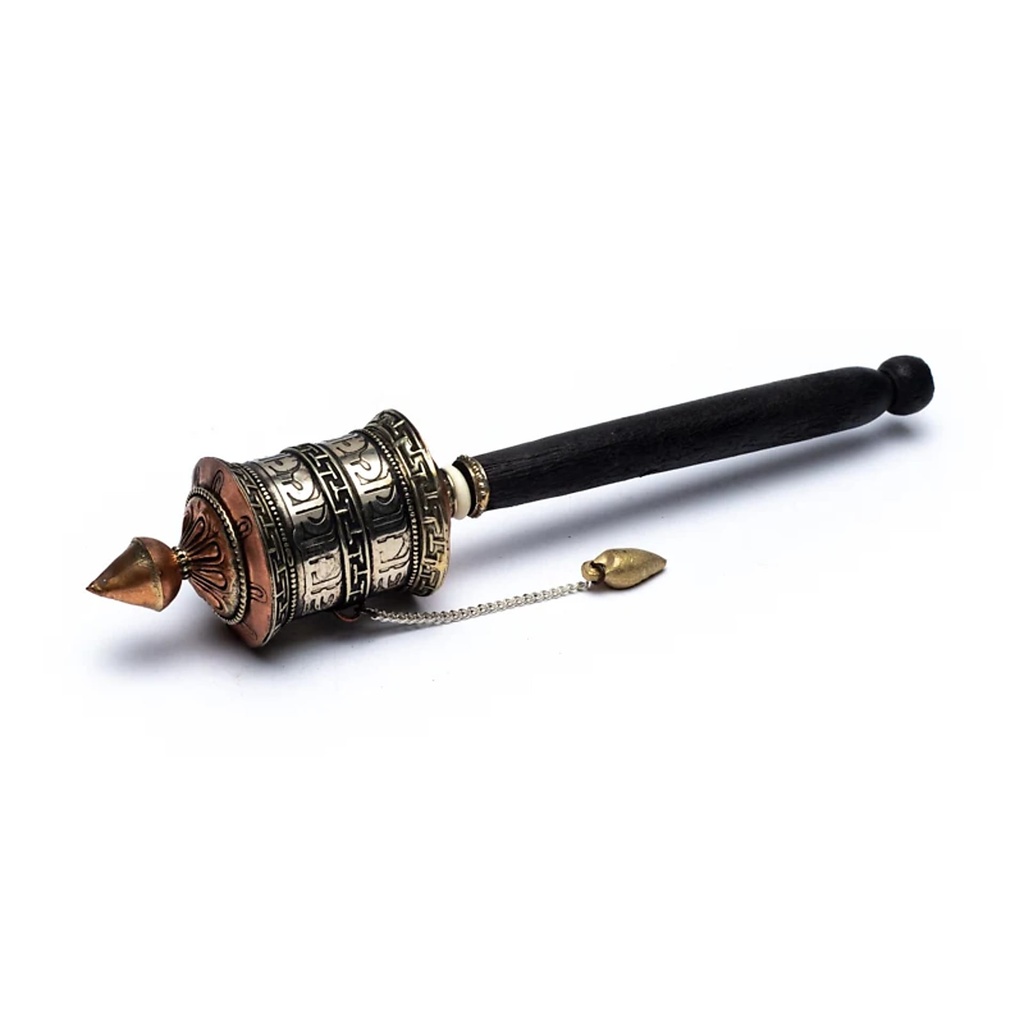 Moulin à prière tibétain OMPH manuel | 21.5 cm