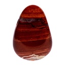 Pendentif Jaspe rouge foré lisse sans fil | 2.5-3.5 cm