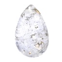 Pendentif cristal de roche foré lisse | 2.5-3.5 cm