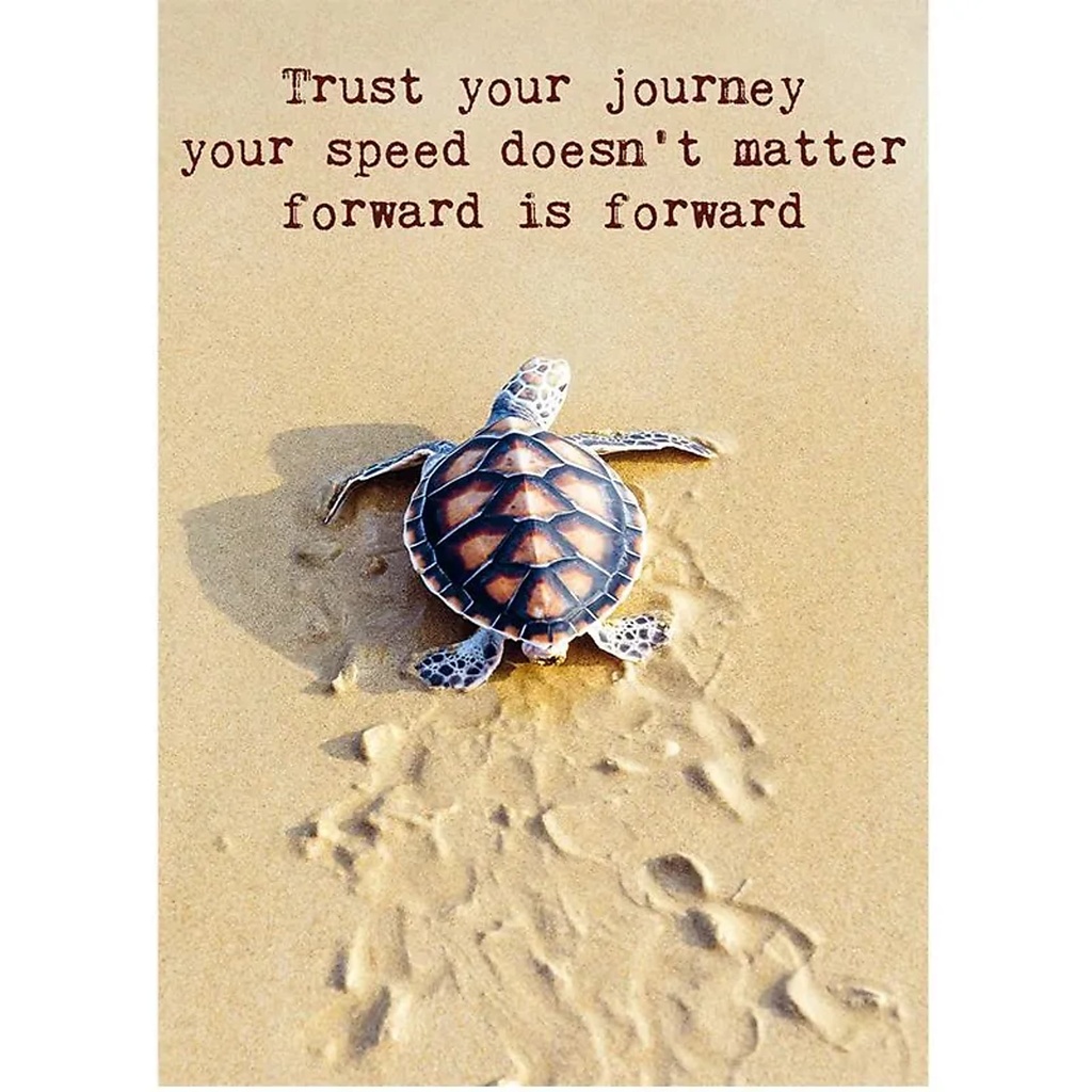 Carte postale avec texte Trust your journey.. | 15x10.5 cm