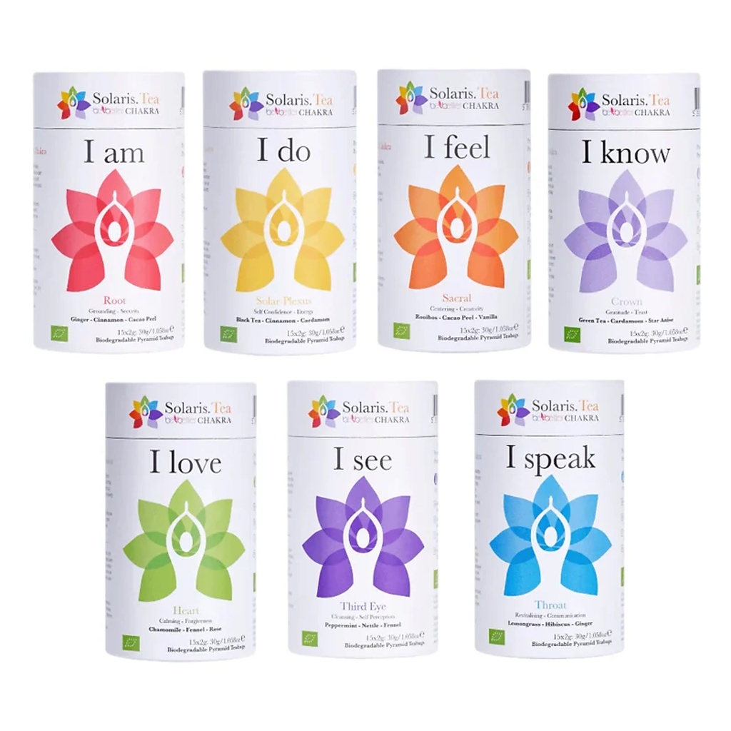 SET de 7: Thé Bio Solaris Chakra | 15x2 g
