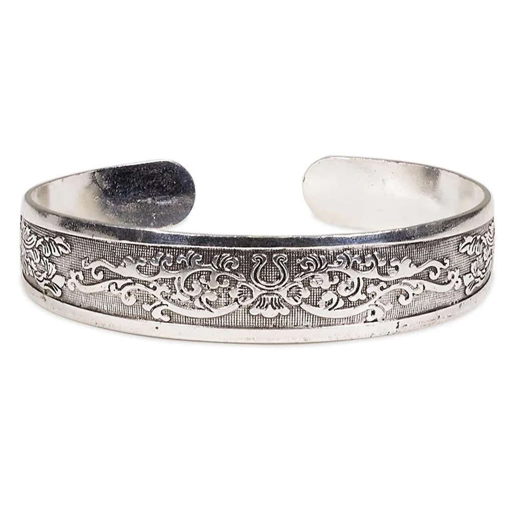 Bracelet Miao tribal avec fleurs | 1.5 cm