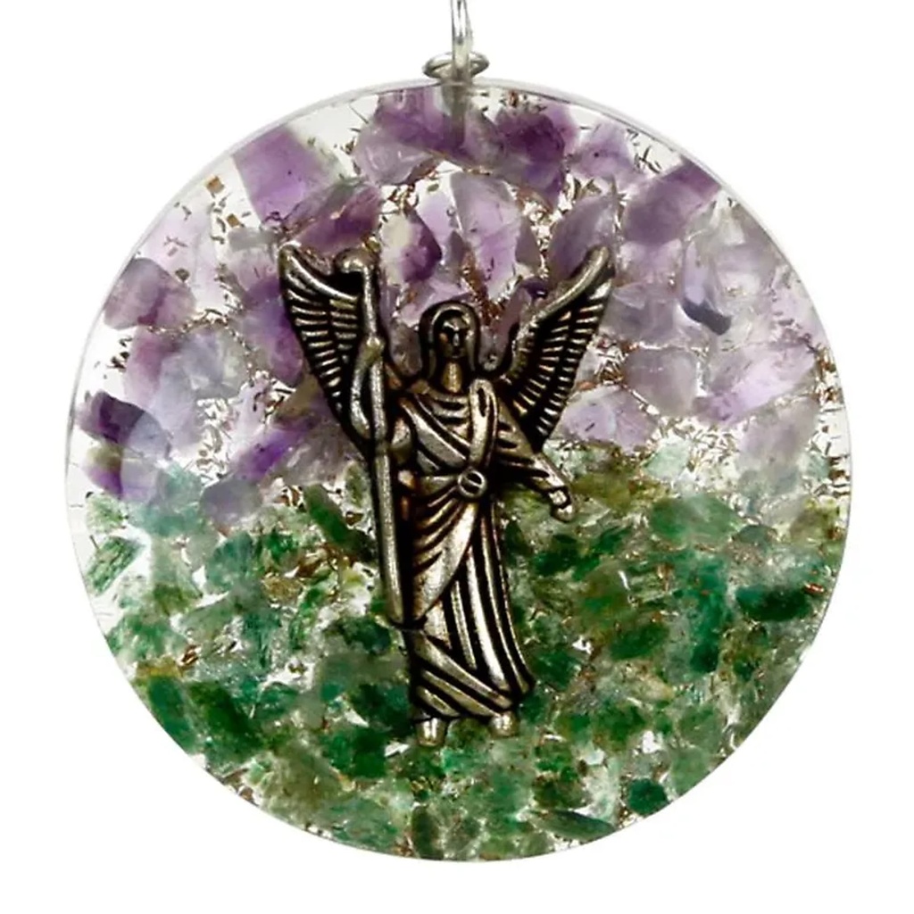 Orgonite Pendentif Archange Raphaël | 4 cm