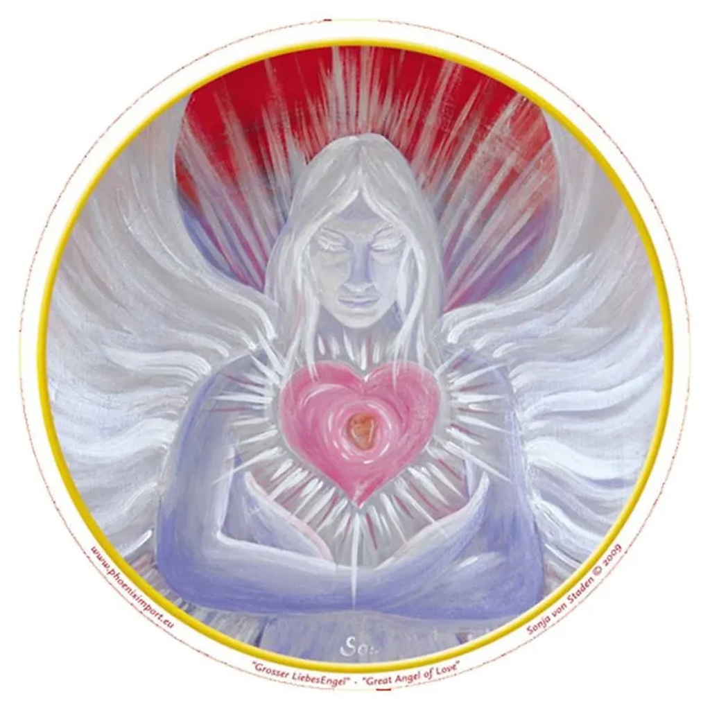 Adhésif verre/fenêtre grand Ange de l'Amour | 11.7 cm