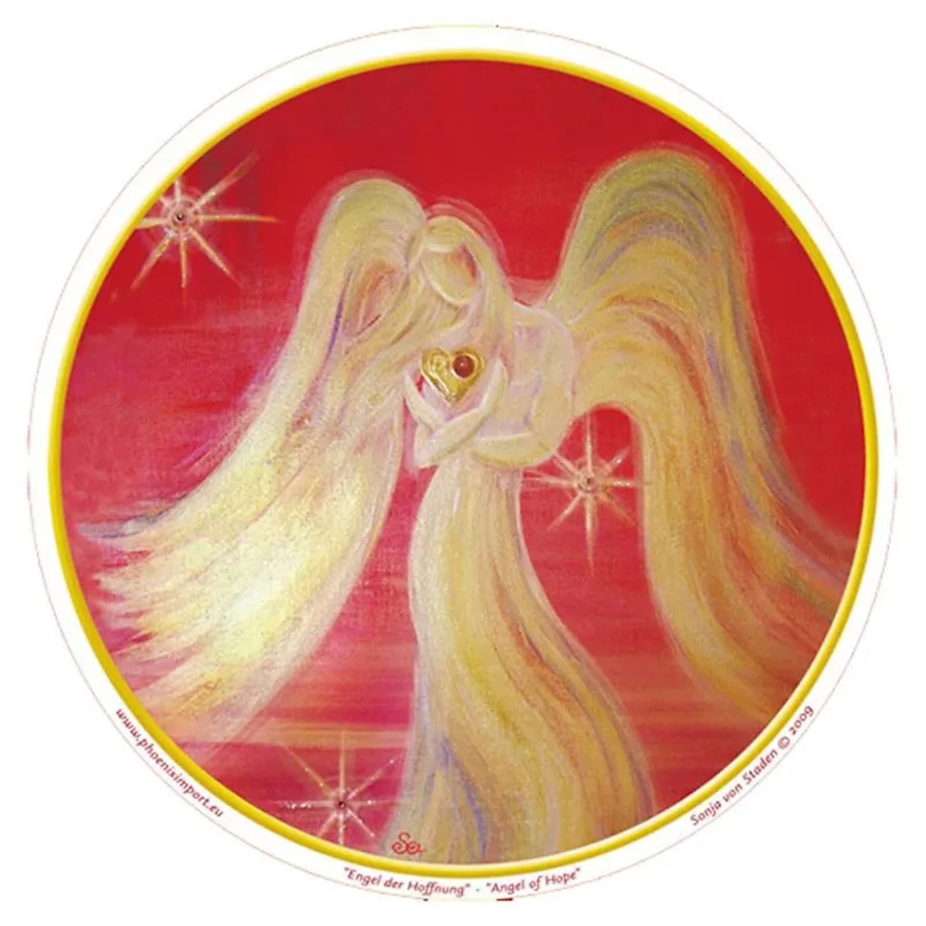 Adhésif verre/fenêtre Ange de l'Espoir | 11.7cm