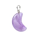 Pendentif en Améthyste en forme de lune | ±2x1,5cm