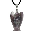 Pendentif Ange en améthyste | 3 cm