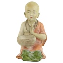 Statue de moine mendiant avec bougeoir | 1486 g; 22x19x34 cm
