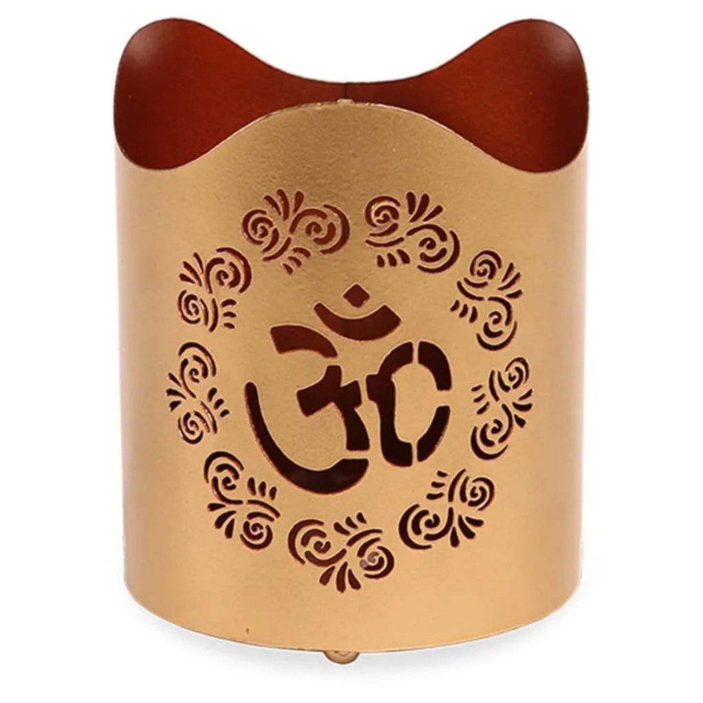 [8719172834253] Lumière d'ambiance fleur de vie OM -- 10x12 cm