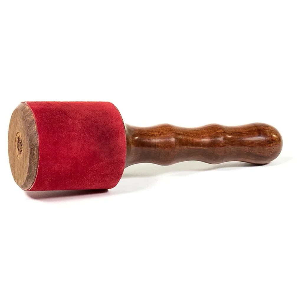 Maillet peau de chamois manche en bois | ±200 g; ±19.5x6.5 cm