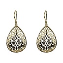 Boucles d'oreilles en forme de larmes laiton doré | 3 cm