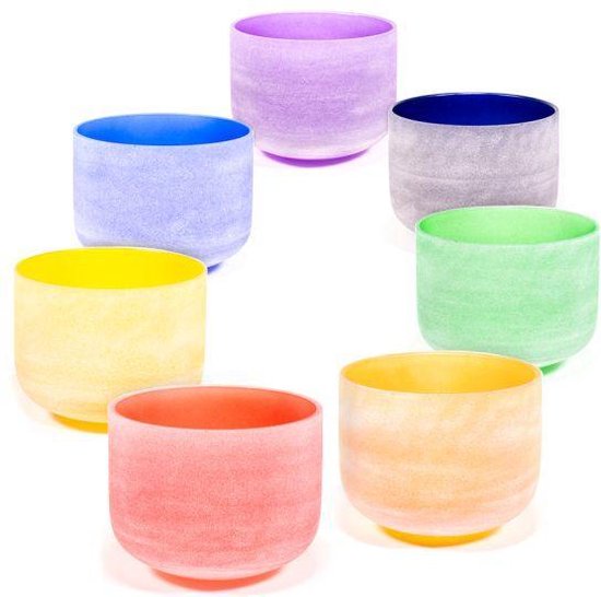 Bol chantant cristal Chakra SET 432 Hz -- 30 cm