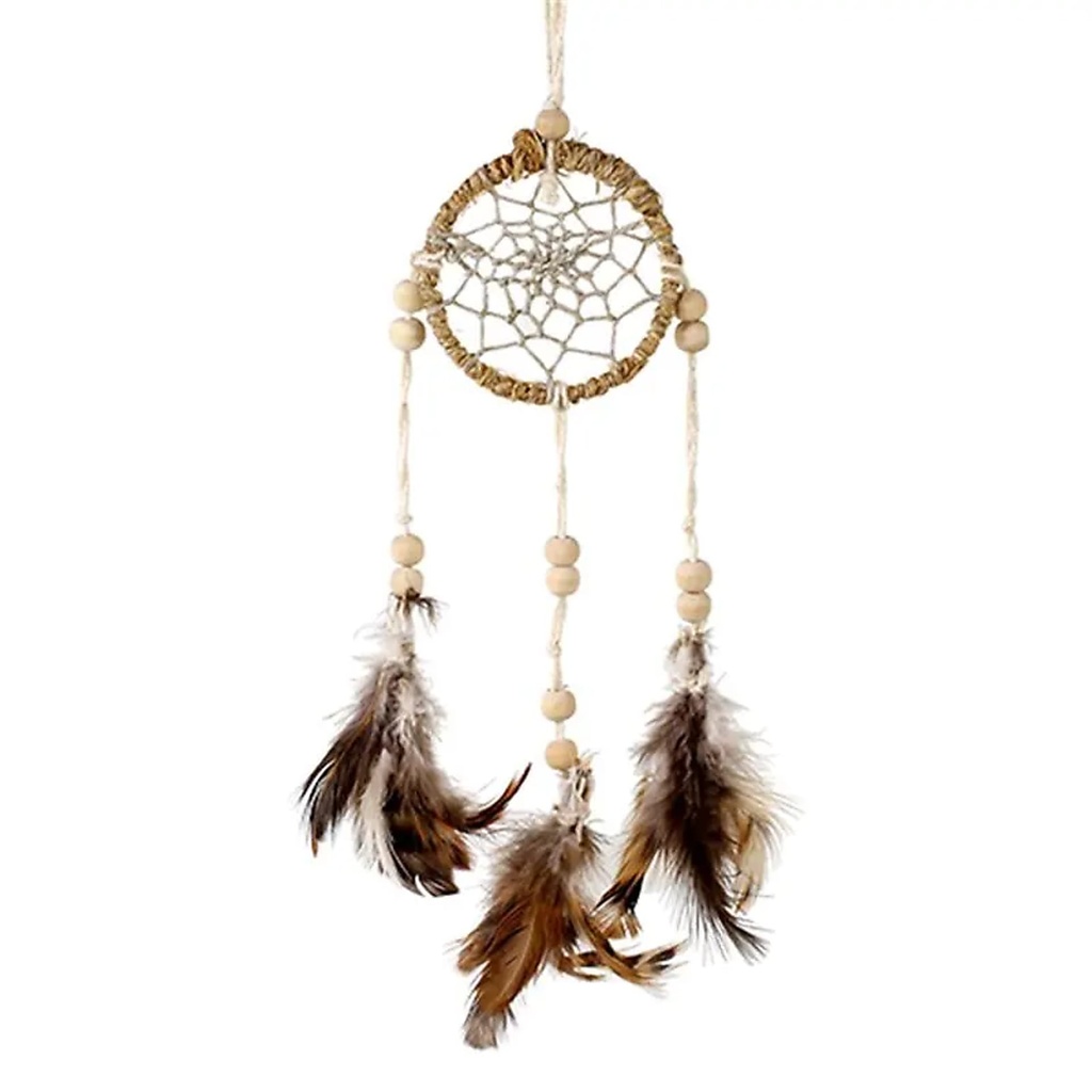 Capteur de rêves en chanvre naturel XS | 5.5x20 cm