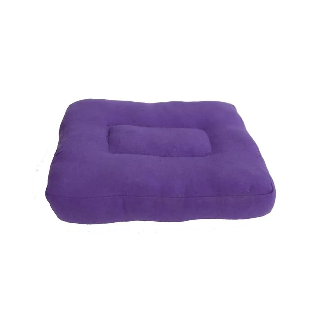 [8719172835694] Coussin méditation violet enfant ou voyage | 23x18x4 cm