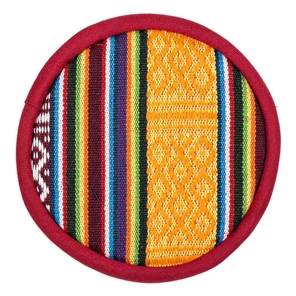 Coussin pour bol chantant tibétain design tribal | 10.5 cm