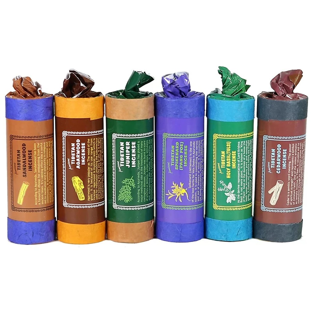 Set n°1: une confection de 6 encens tibétains | 35 g