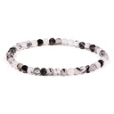 Bracelet en quartz tourmaline élastique | 0.4 cm