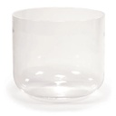 Bol chantant de cristal trasparent note DO# | 17 cm