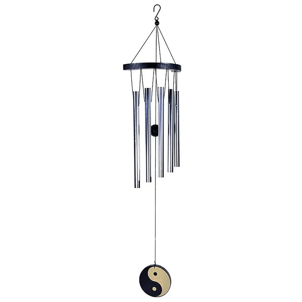 [8719172838299] Carillons à vent Ying Yang 5 tubes | 35 cm