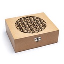 Boîte à thé - Fleur de Vie | 22x18x8 cm