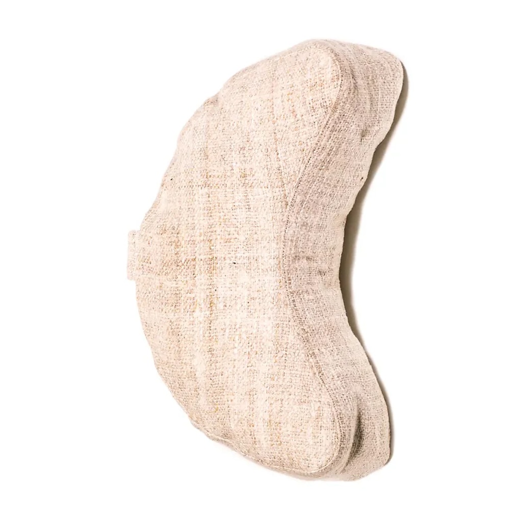[8719172838886] Coussin de méditation Chanvre naturel 1/2 lune | ±1008 g; 33x13 cm