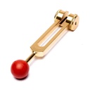 Diapason 1er Chakra couleur or | 8cm