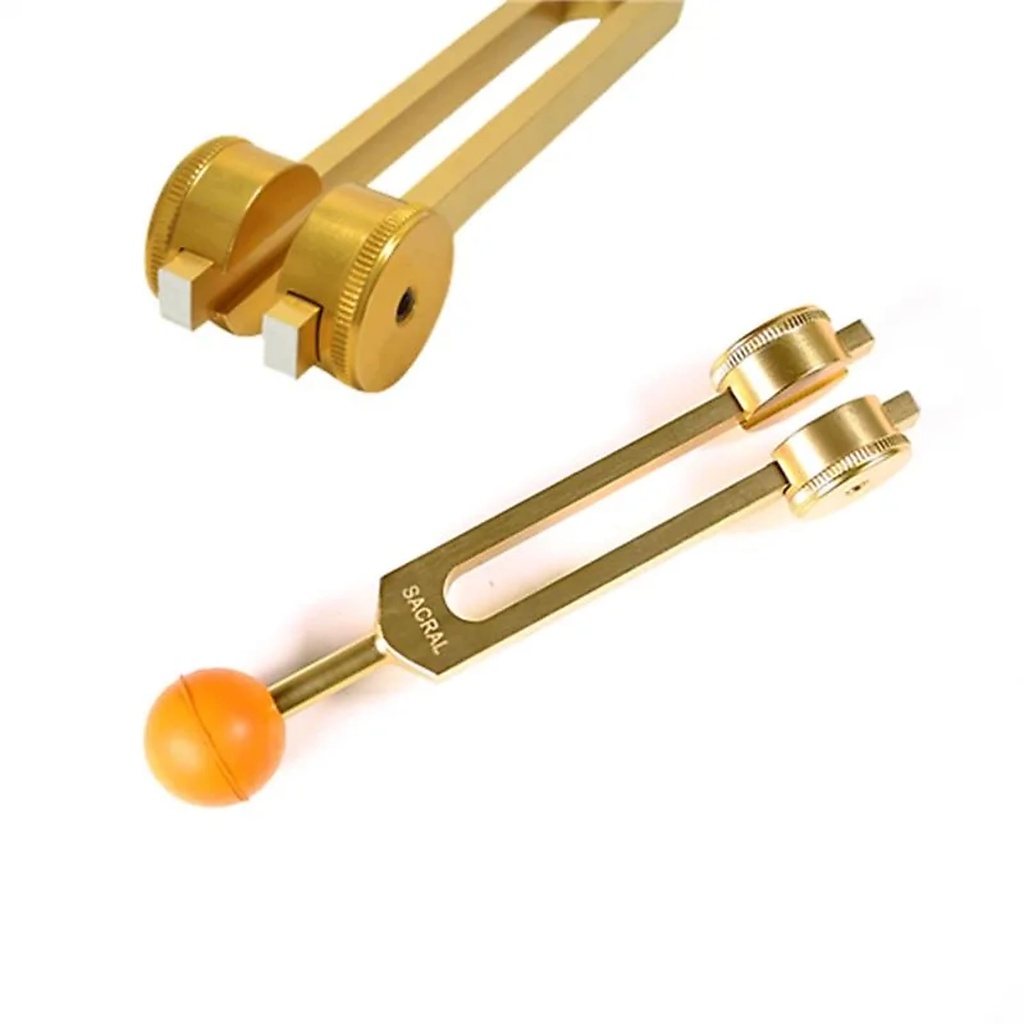 Diapason 2éme Chakra couleur or | 10cm