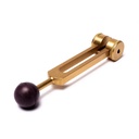 Diapason 7ème Chakra couleur or | 8cm