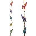 Guirlande décorative éléphants habillés | 80 cm