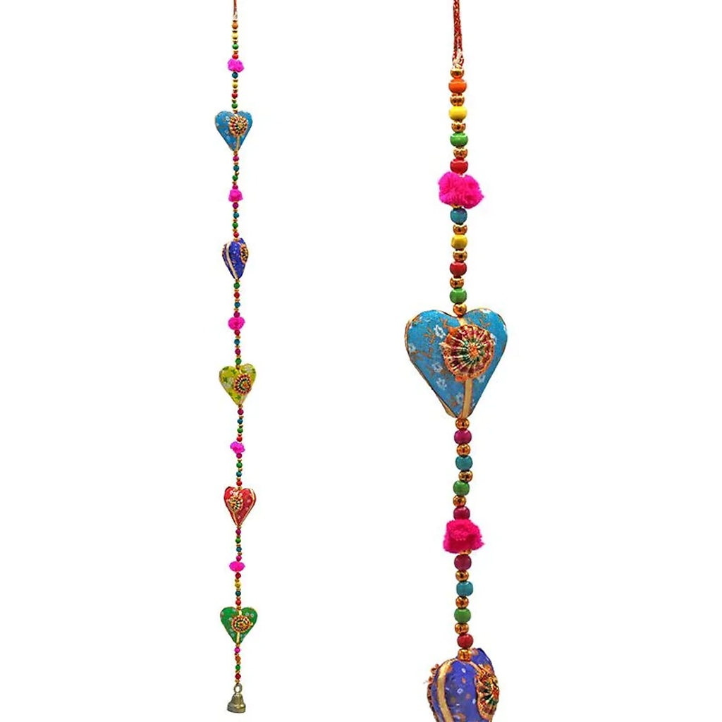 Guirlande de coeurs coton | 90 cm