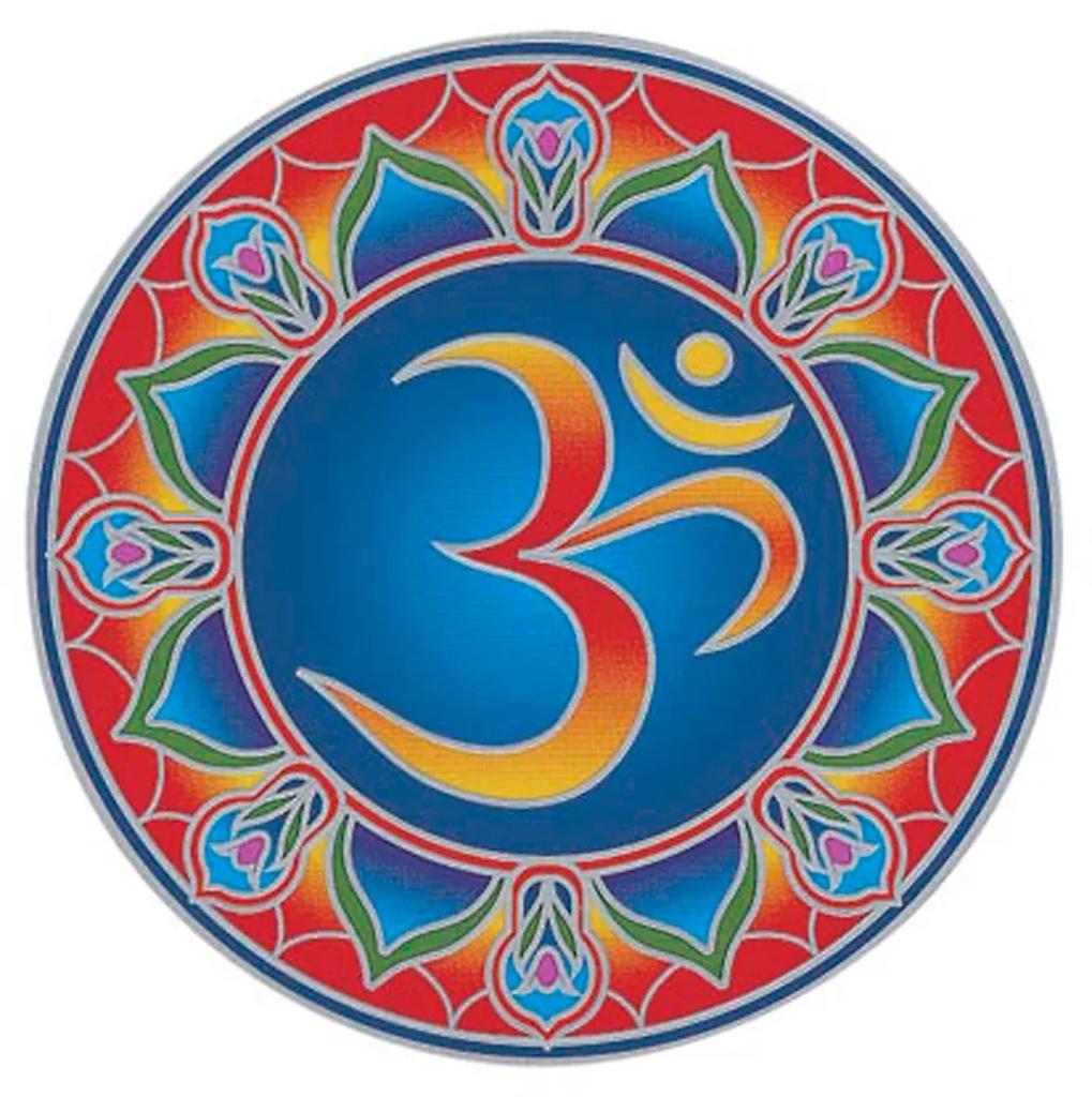 Adhésif fenêtre  Cosmic Om | 14 cm