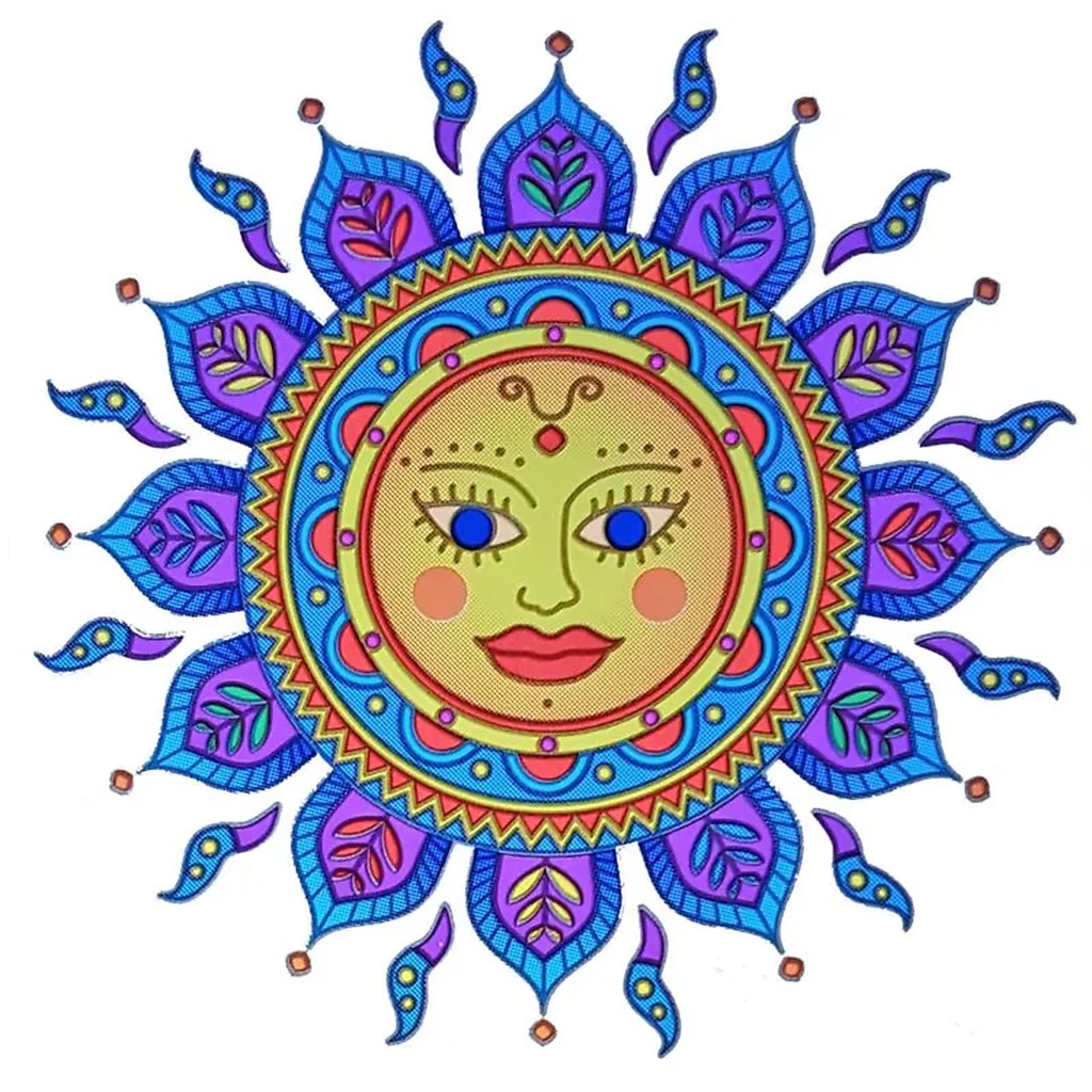 Adhésif fenêtre  “Golden Sun” | 14 cm