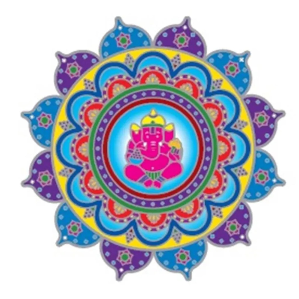 Adhésif fenêtre  “Ganesha” -- 14 cm