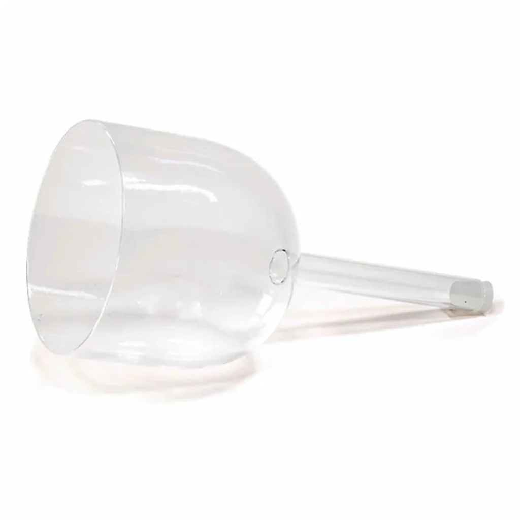 Bol chantant cristal transparent - manche note LA | 14 cm