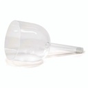 Bol chantant cristal transparent - manche note LA | 14 cm