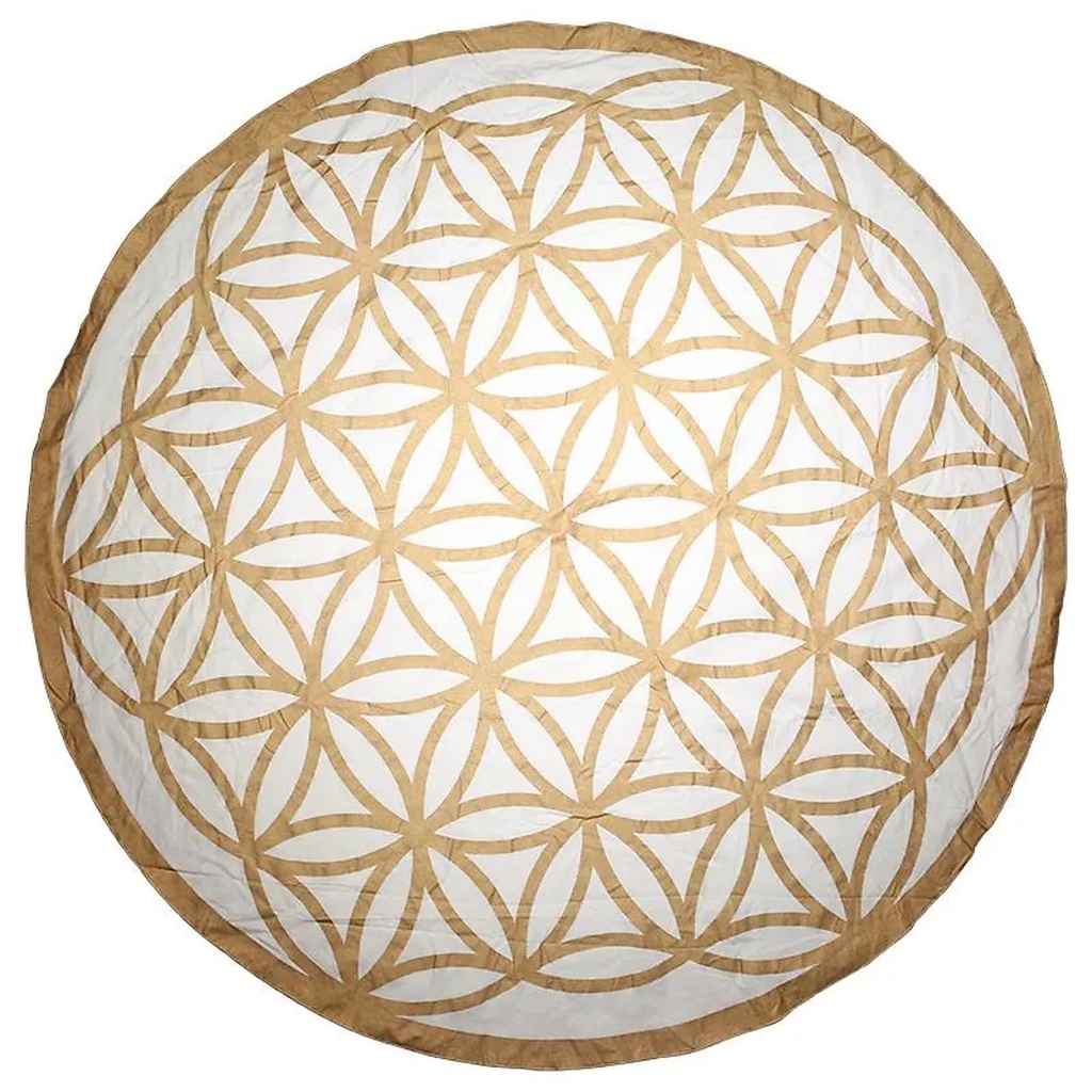 [8719497610211] Serviette de plage Fleur de Vie | 550-650 g; 150 cm