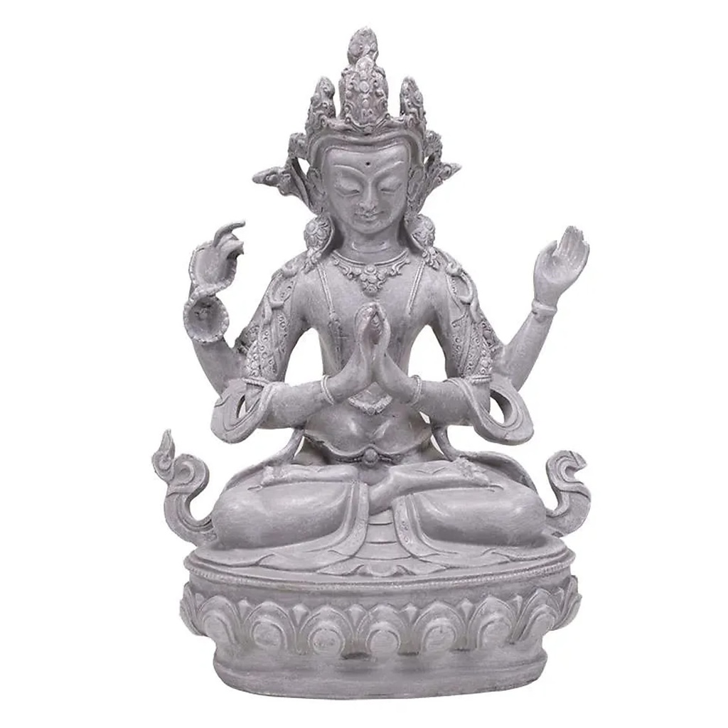 Bouddha de la compassion Chenrezig | 550 g; 14x11x24 cm