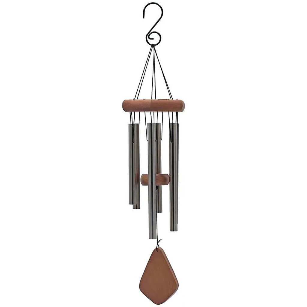 Carillon à vent six carillons en bois naturel | 50 cm