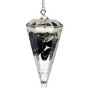 Orgonite Pendule de Shungite pointe à facette | 11 g; 4 cm